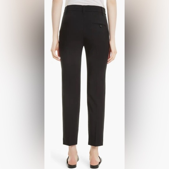 Vince Black High Rise Stretch Wool Tapered Ankle Pant Trousers VR56021280 EUC 8 - Picture 2 of 12